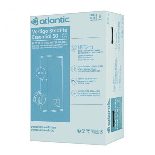 Бойлер Atlantic Vertigo Steatite Essential 50 MP-040 2F 220E-S (1500W) 1018 фото